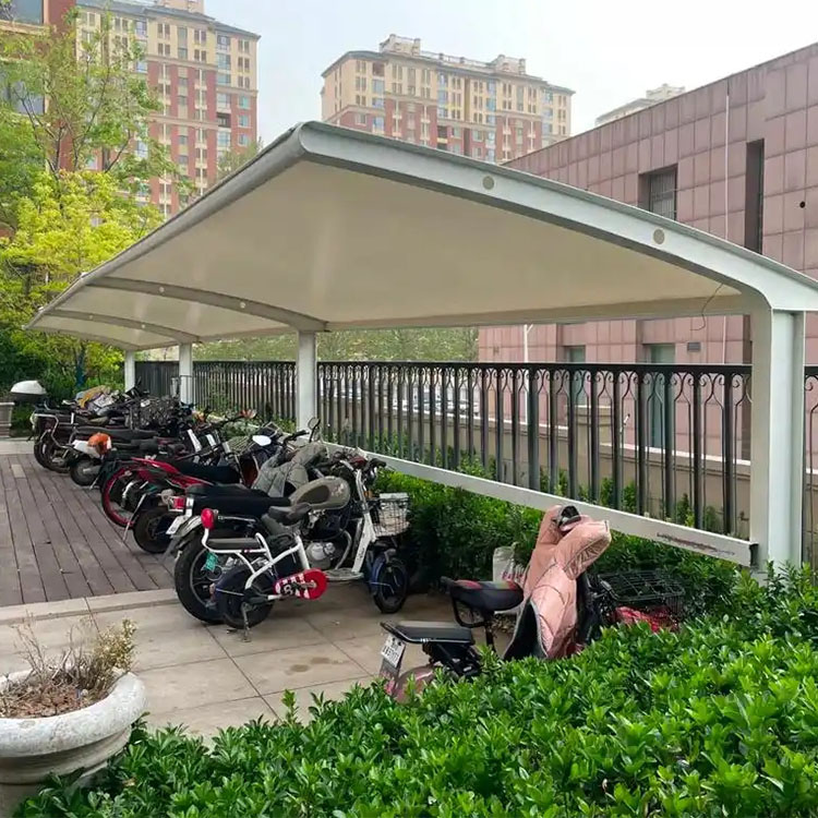 望都县膜结构电动车棚